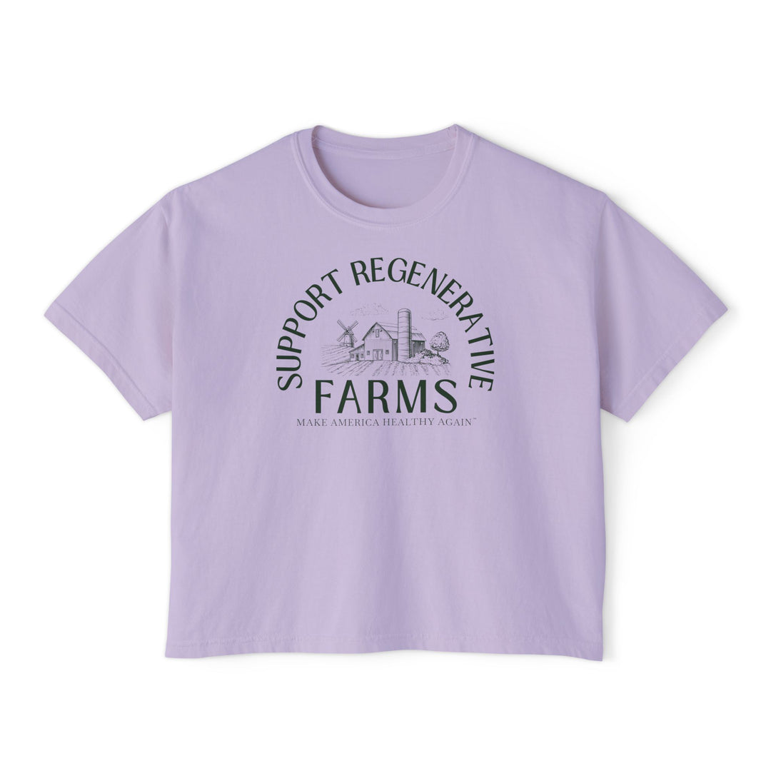 Support Regenerative Farms Women's Boxy Tee