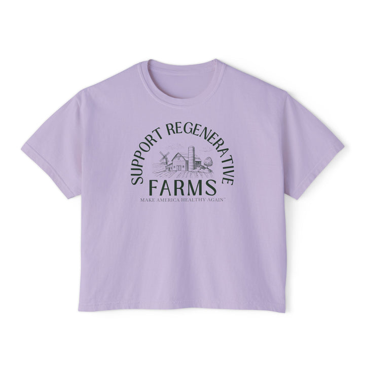 Support Regenerative Farms Women's Boxy Tee