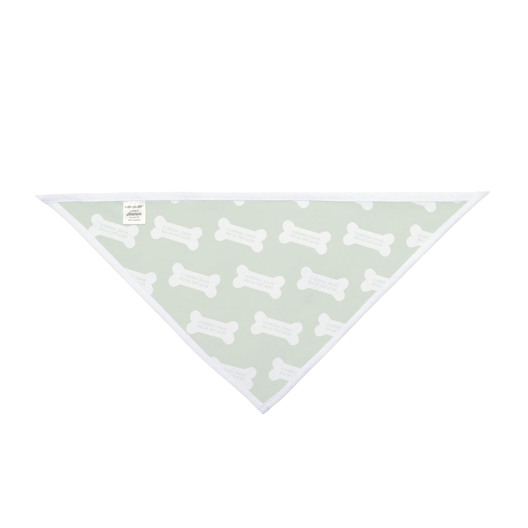 Make America Healthy Again™ Dog Bone Light Green Pet Bandana