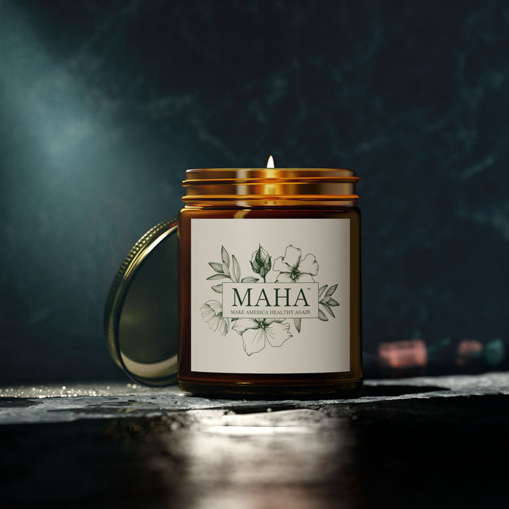 MAHA™ Flowers Scented Coconut Apricot Wax Candles