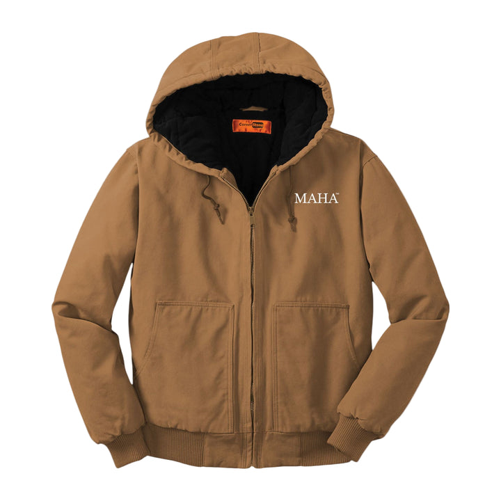 MAHA™ Embroidered Men's Hooded Work Jacket