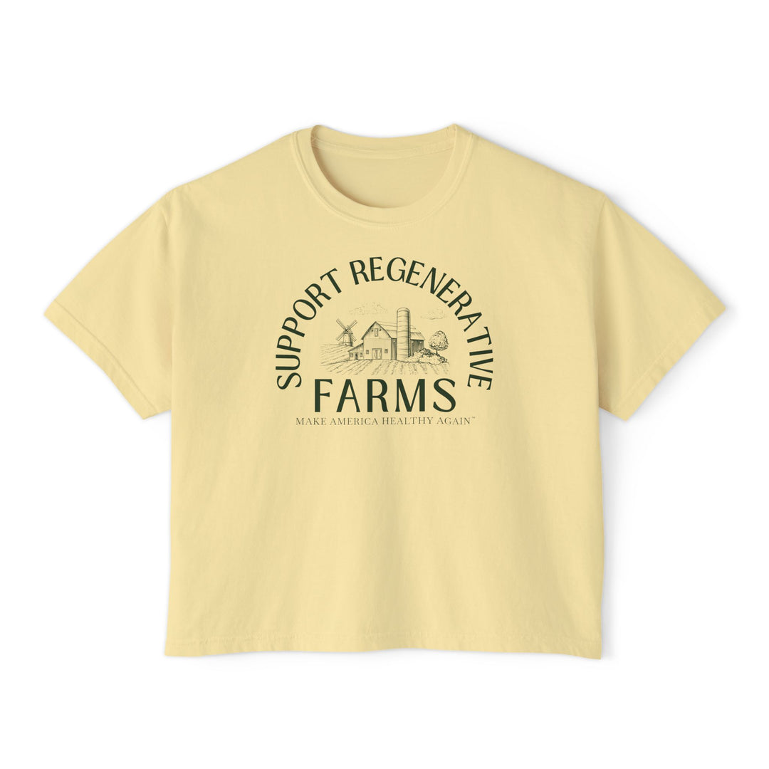 Support Regenerative Farms Women's Boxy Tee