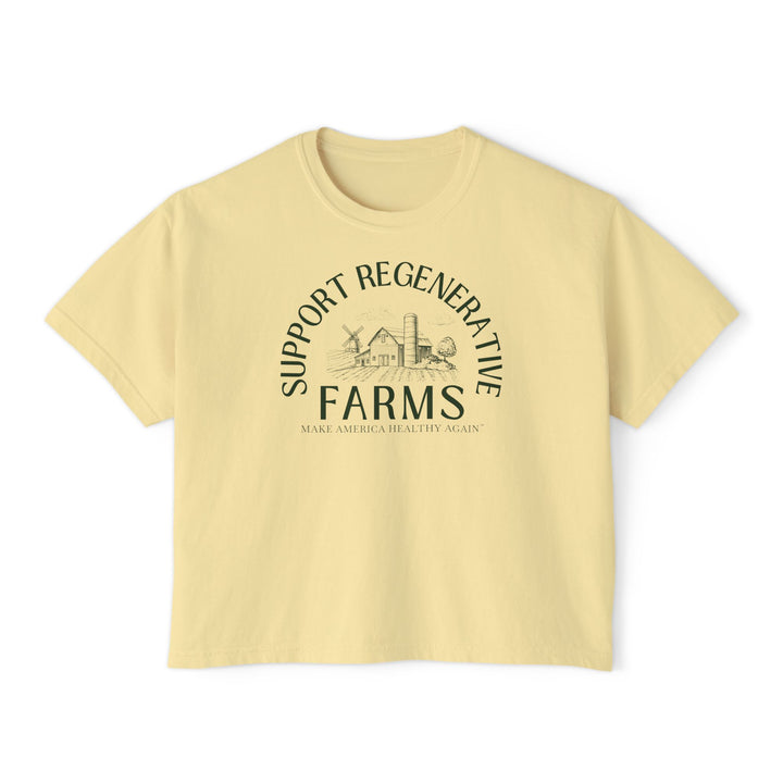 Support Regenerative Farms Women's Boxy Tee