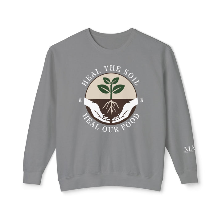Heal the Soil Unisex Lightweight Crewneck Sweatshirt