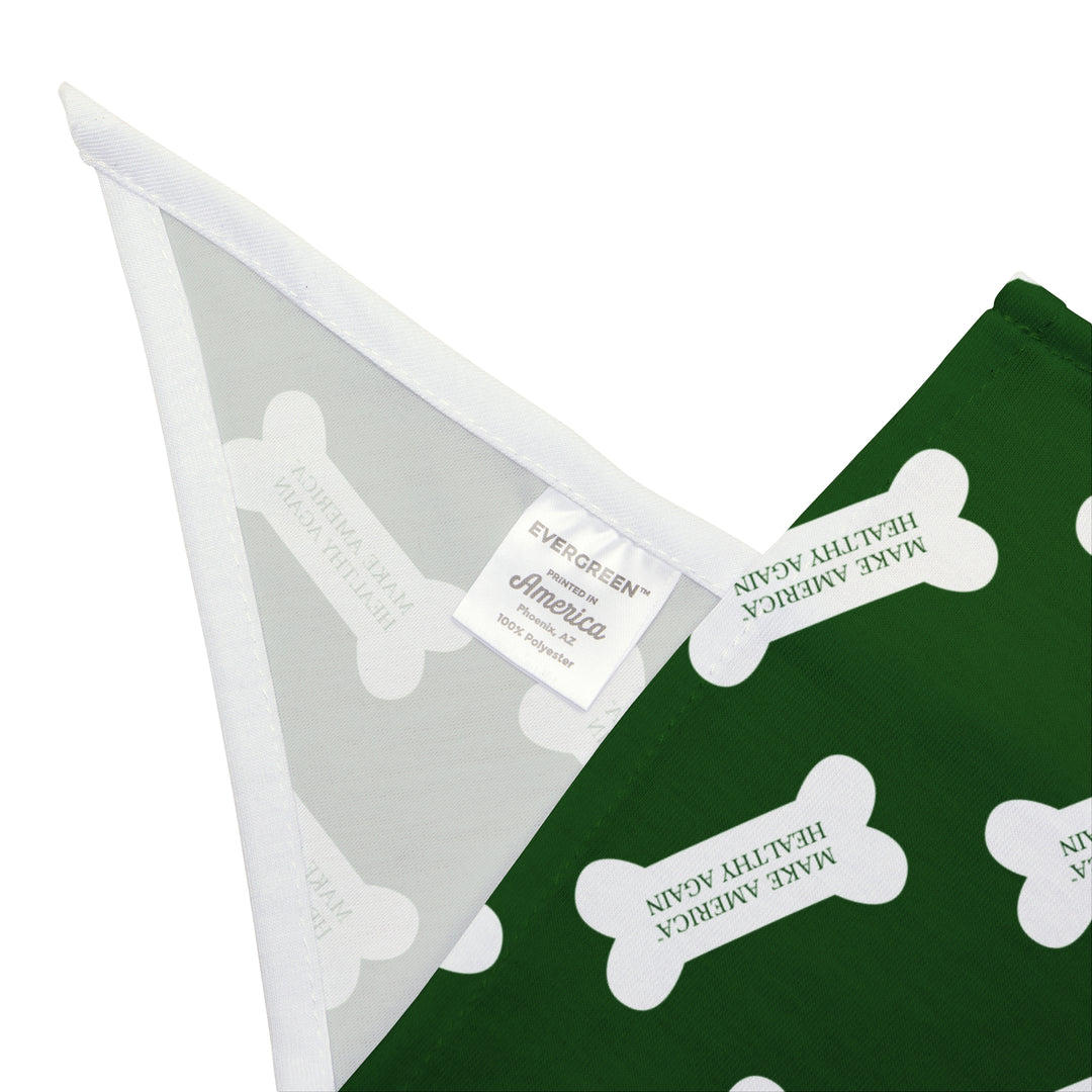 Make America Healthy Again™ Dog Bone Green Pet Bandana