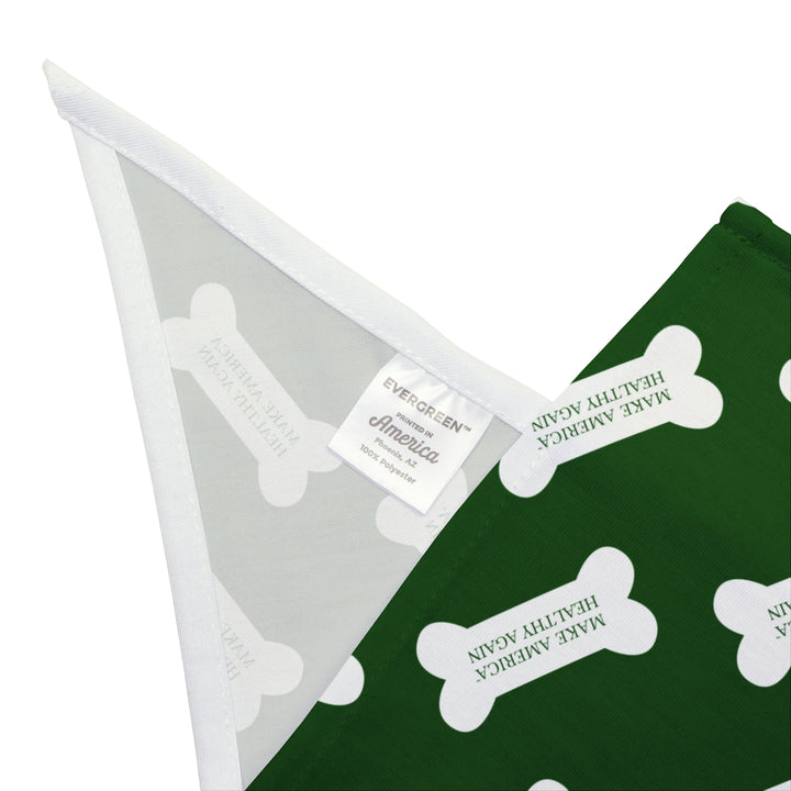 Make America Healthy Again™ Dog Bone Green Pet Bandana