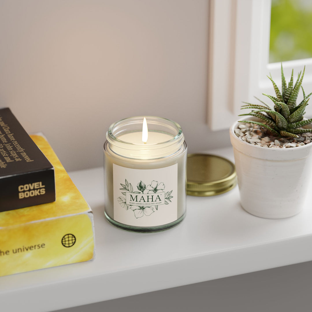 MAHA™ Flowers Scented Coconut Apricot Wax Candles