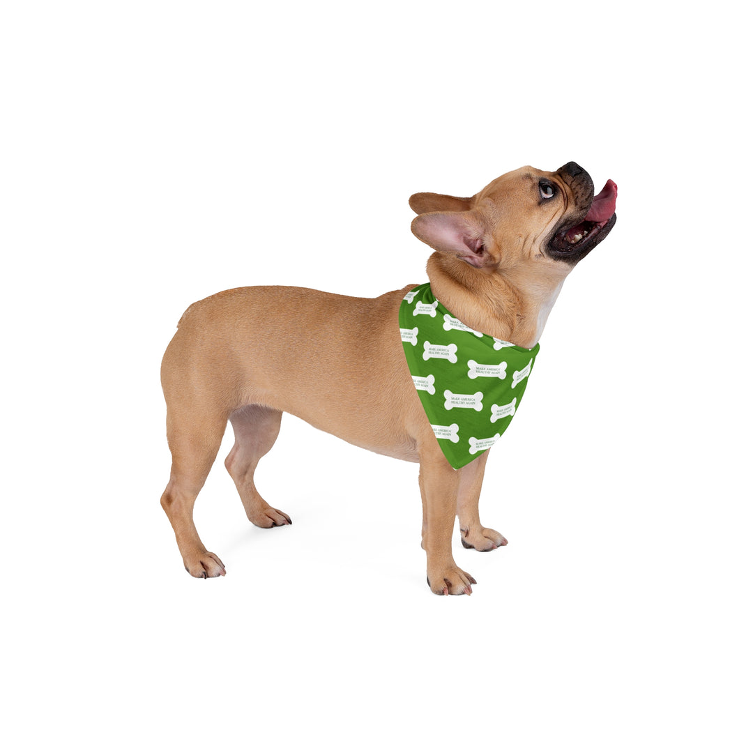 Make America Healthy Again™ Dog Bone Light Green Pet Bandana