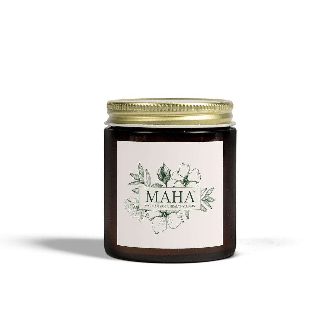 MAHA™ Flowers Scented Coconut Apricot Wax Candles