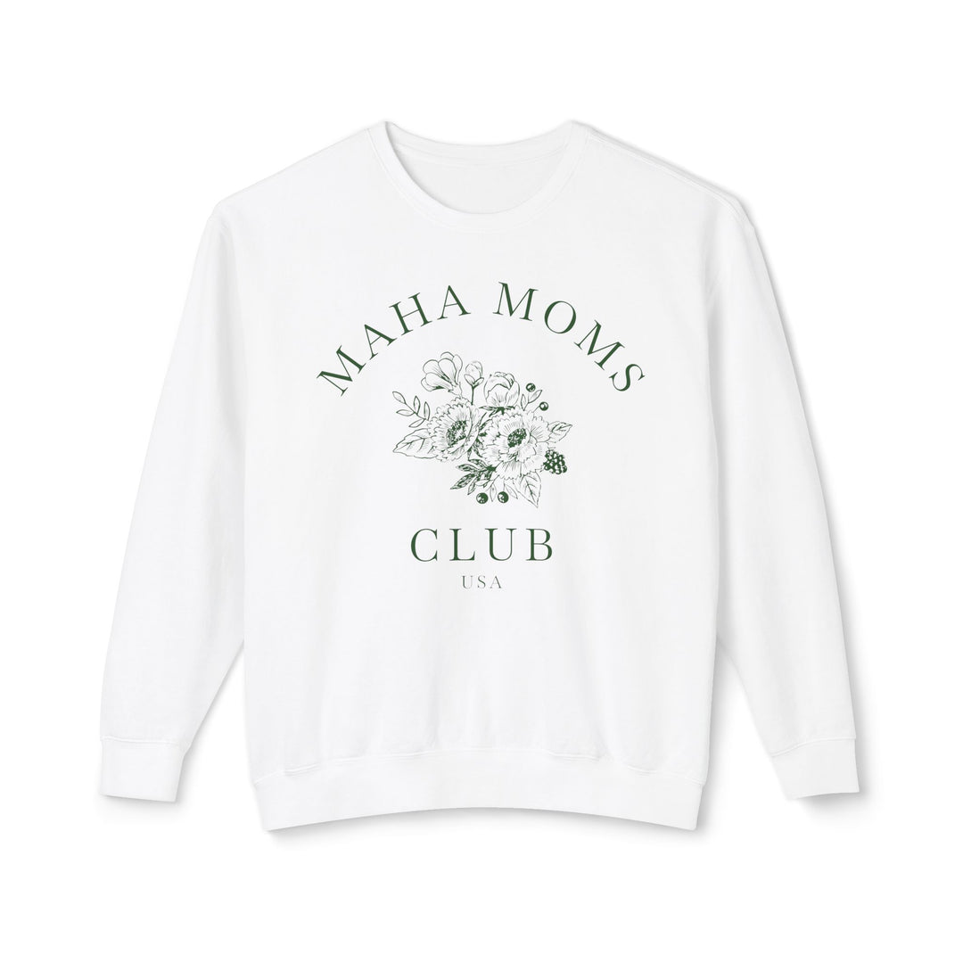 MAHA™ Moms Club Flowers Lightweight Crewneck Sweatshirt