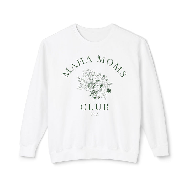 MAHA™ Moms Club Flowers Lightweight Crewneck Sweatshirt