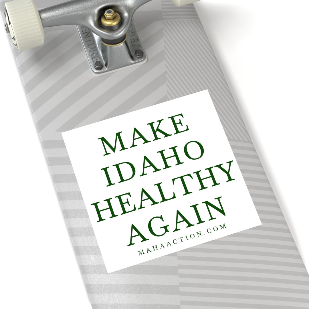 Make Idaho Healthy Again Square Sticker-White