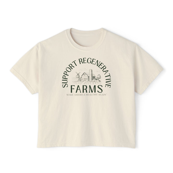 Support Regenerative Farms Women's Boxy Tee