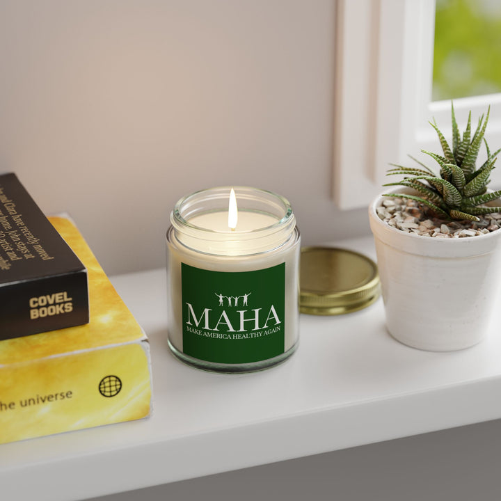 MAHA Action Scented Candle - Coconut Apricot Wax (4oz, 9oz)