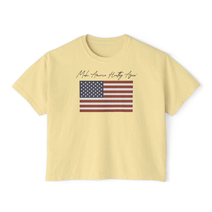 Make America Healthy Again™ Flag Women's Boxy Tee