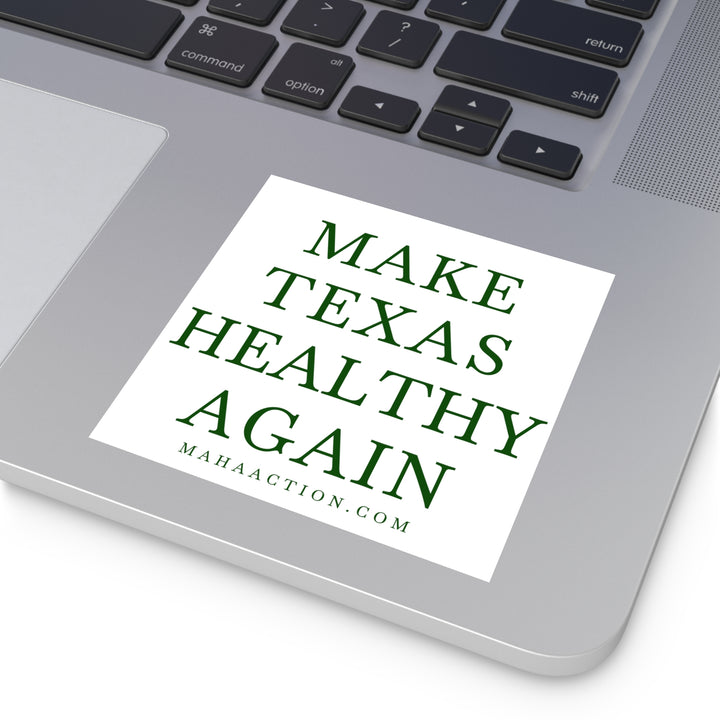 Make Texas Healthy Again Square Sticker-White