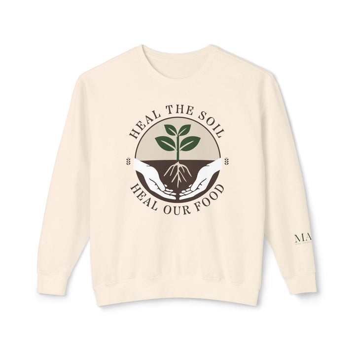 Heal the Soil Unisex Lightweight Crewneck Sweatshirt
