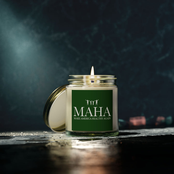 MAHA Action Scented Candle - Coconut Apricot Wax (4oz, 9oz)