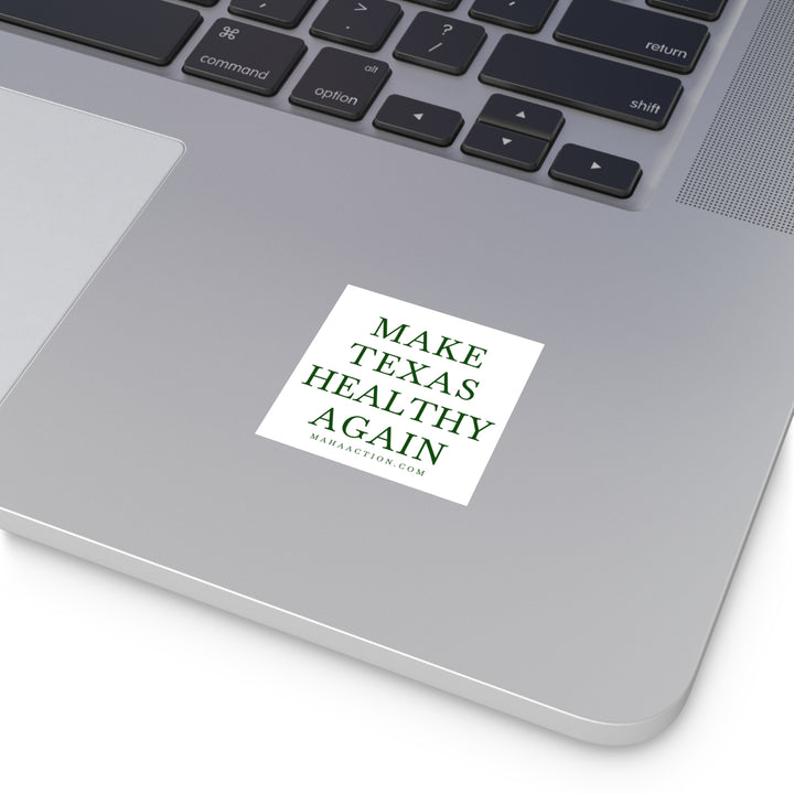 Make Texas Healthy Again Square Sticker-White