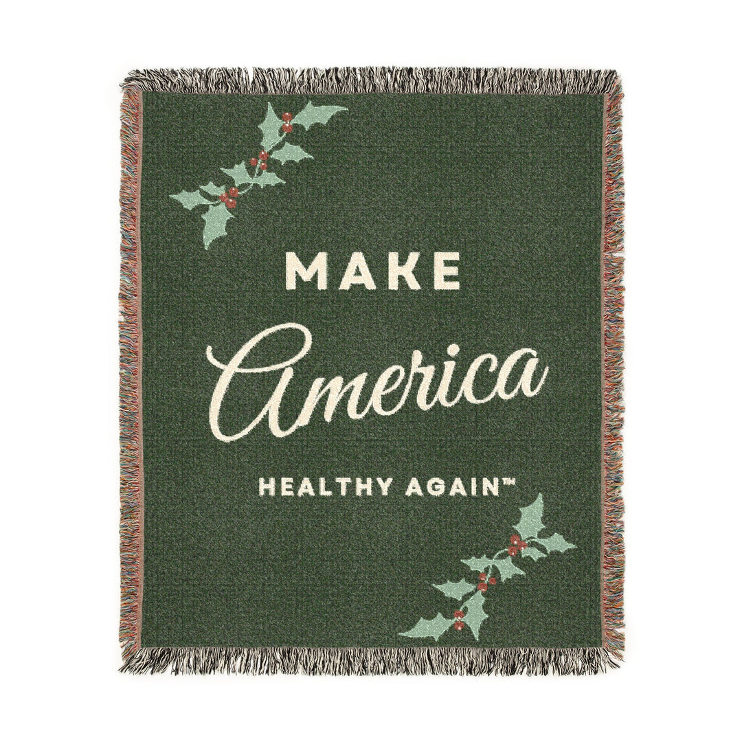 Make America Healthy Again™ Holiday Woven Blanket