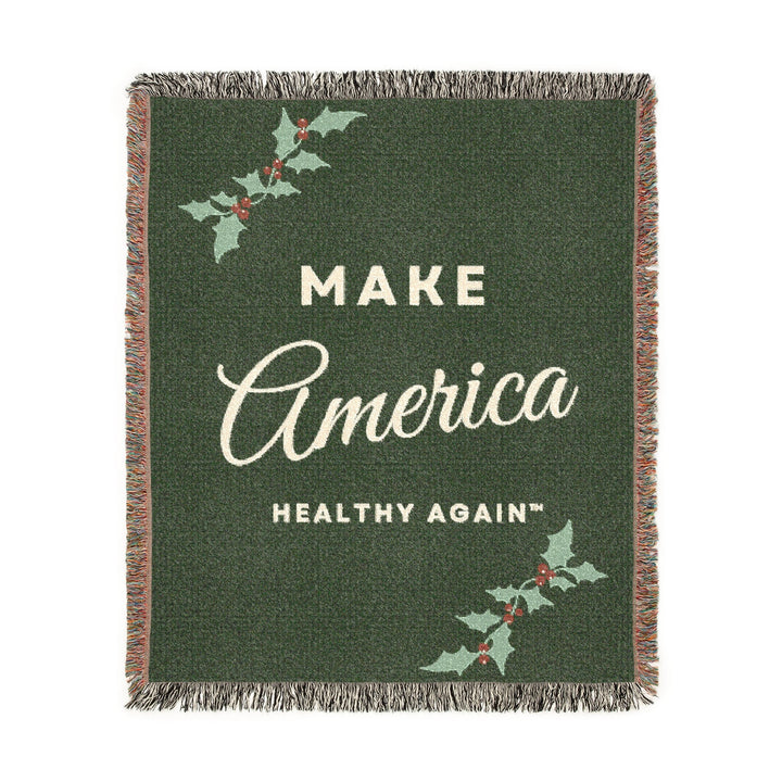 Make America Healthy Again™ Holiday Woven Blanket