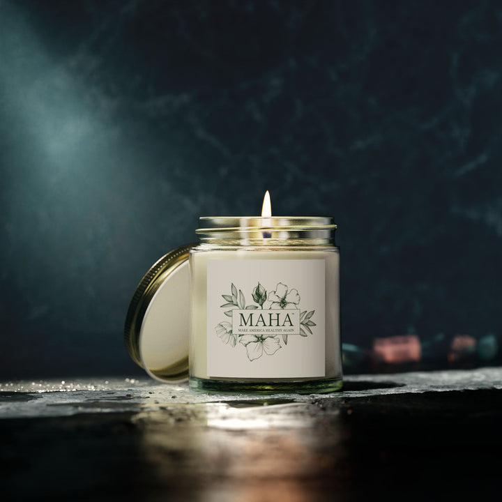 MAHA™ Flowers Scented Coconut Apricot Wax Candles