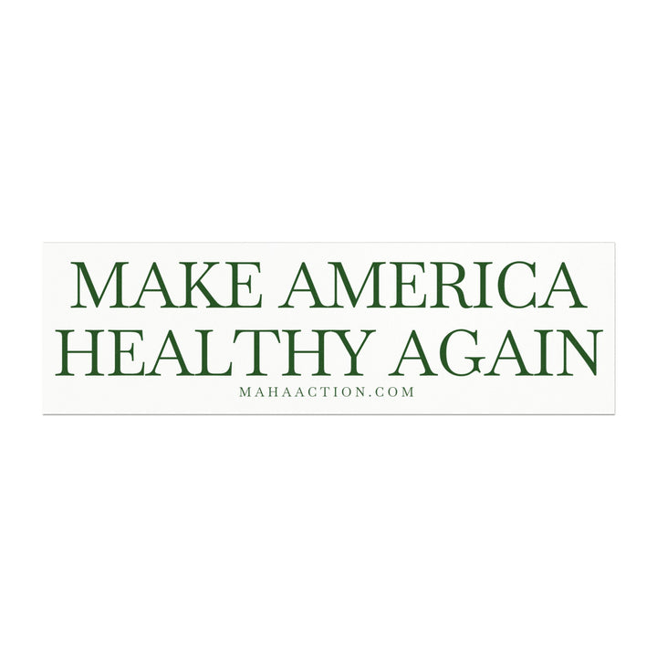 Make America Healthy Again White Car Magnet