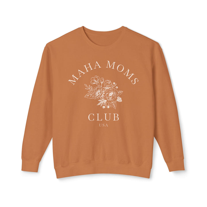 MAHA™ Moms Club Flowers Lightweight Crewneck Sweatshirt