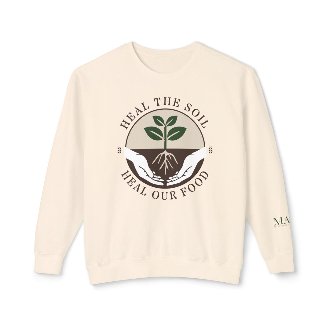 Heal the Soil Unisex Lightweight Crewneck Sweatshirt