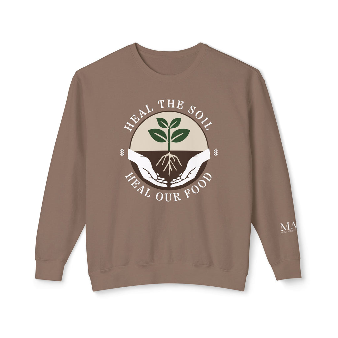 Heal the Soil Unisex Lightweight Crewneck Sweatshirt