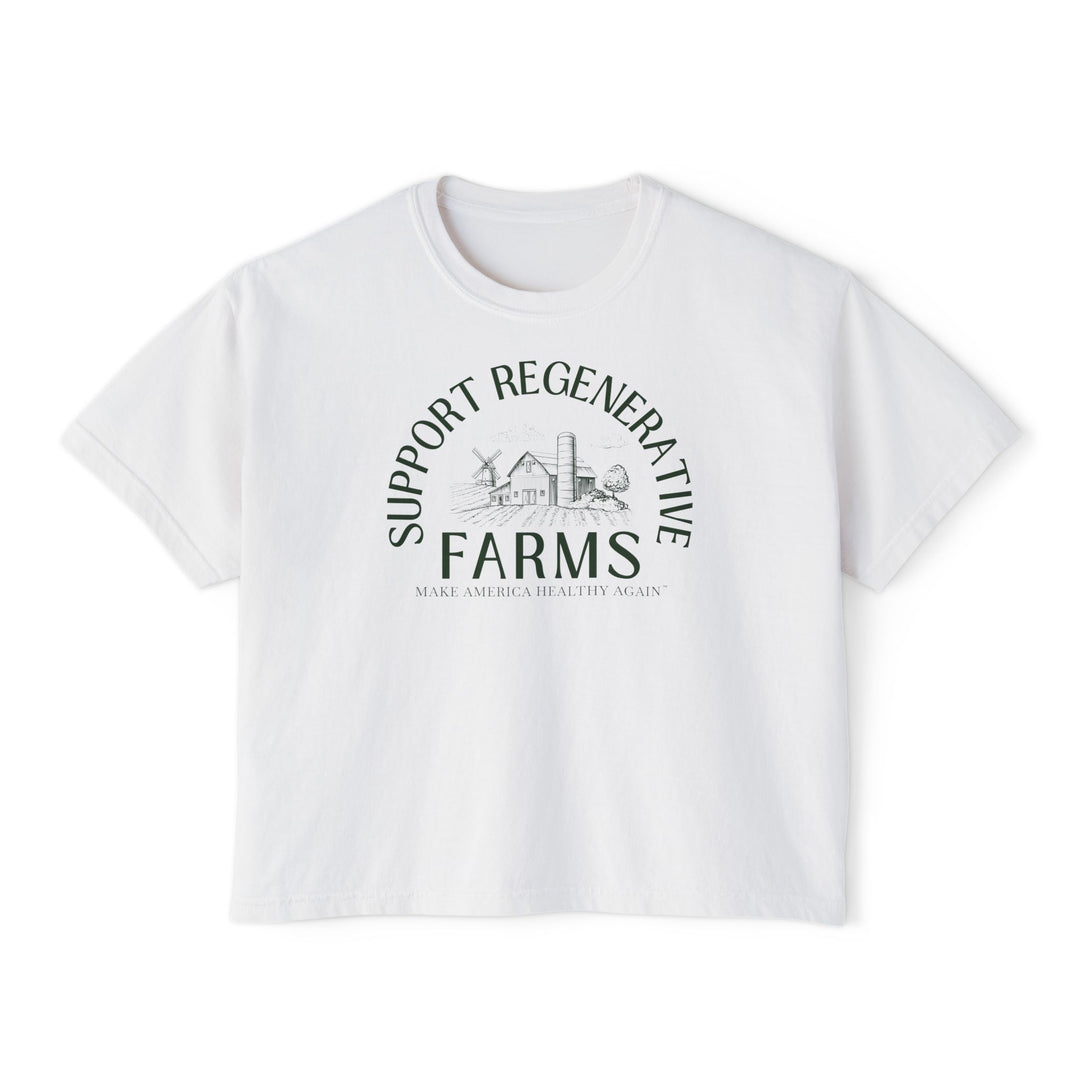 Support Regenerative Farms Women's Boxy Tee