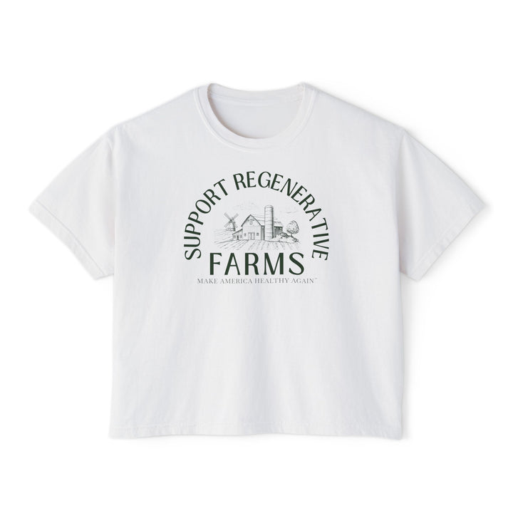 Support Regenerative Farms Women's Boxy Tee