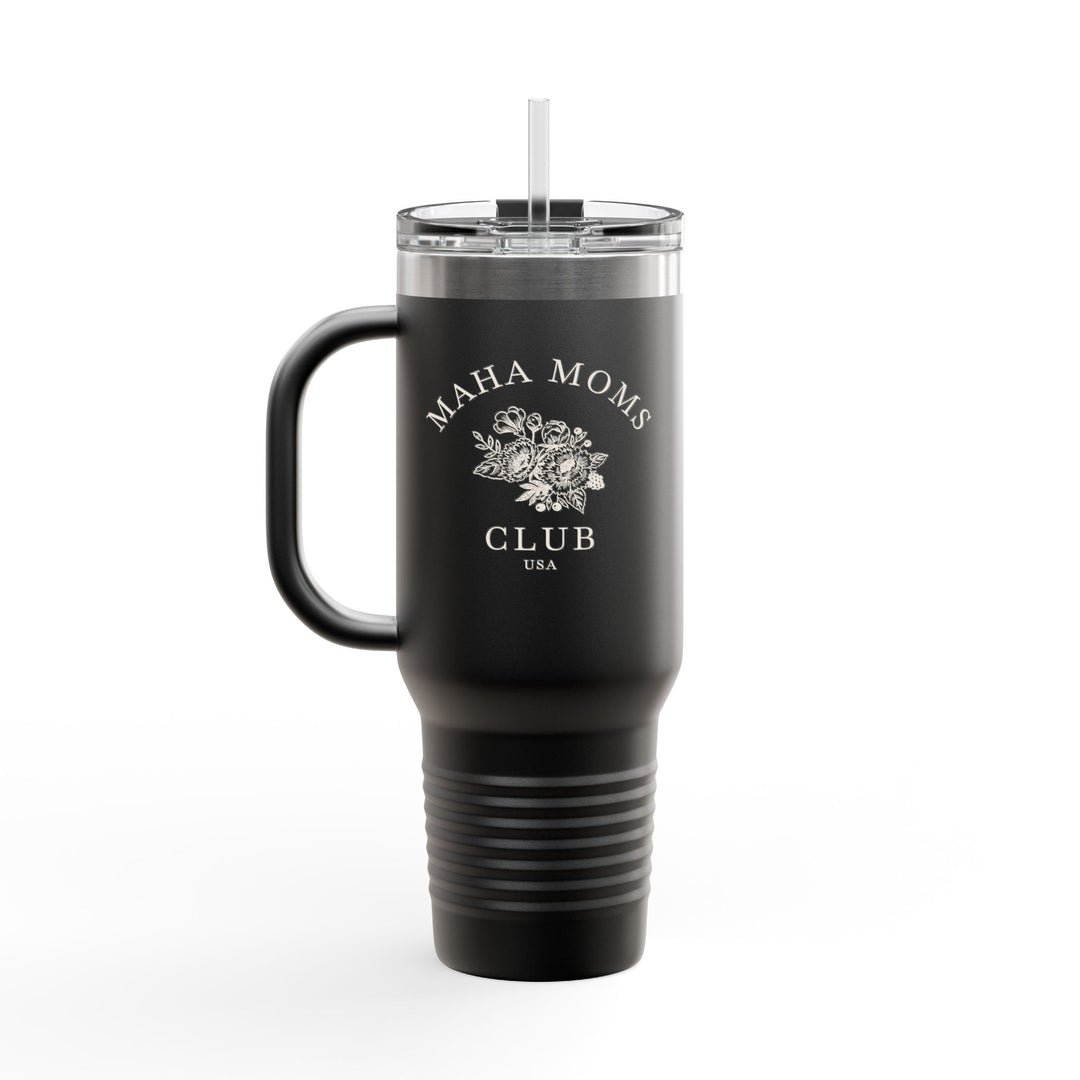 Maha Moms Club Flowers Insulated Travel Mug 40oz