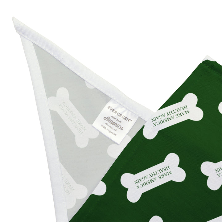 Make America Healthy Again™ Dog Bone Green Pet Bandana