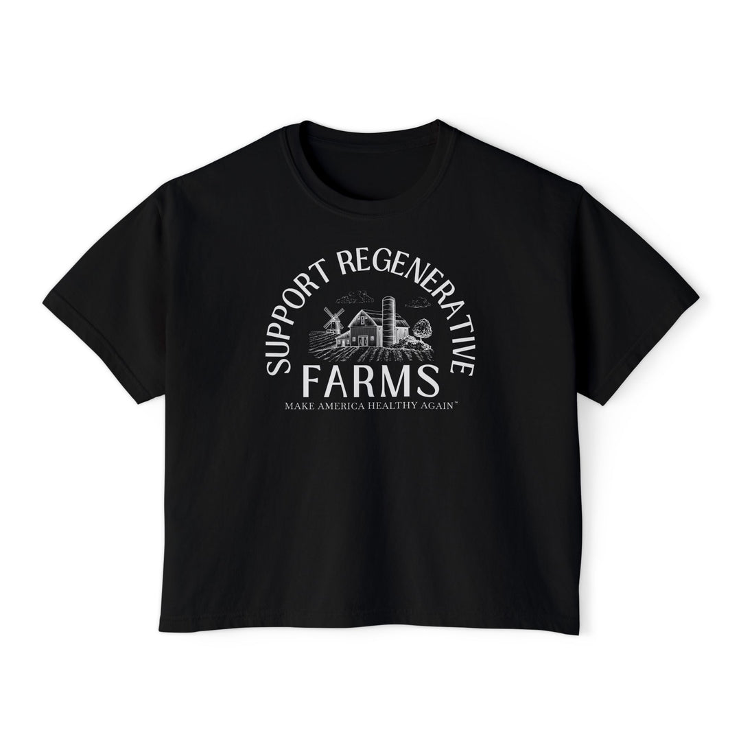 Support Regenerative Farms Women's Boxy Tee