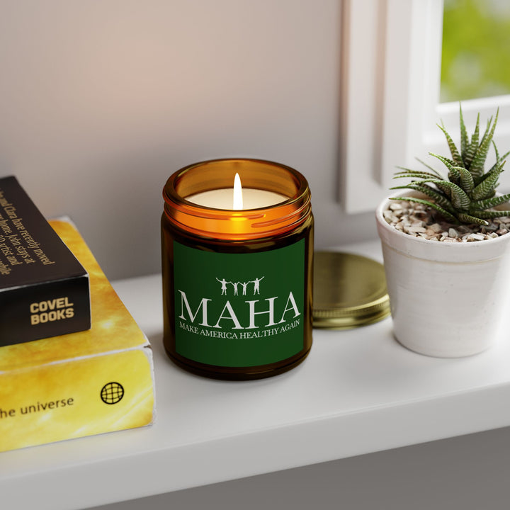 MAHA Action Scented Candle - Coconut Apricot Wax (4oz, 9oz)