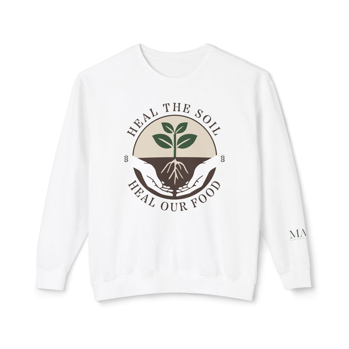 Heal the Soil Unisex Lightweight Crewneck Sweatshirt