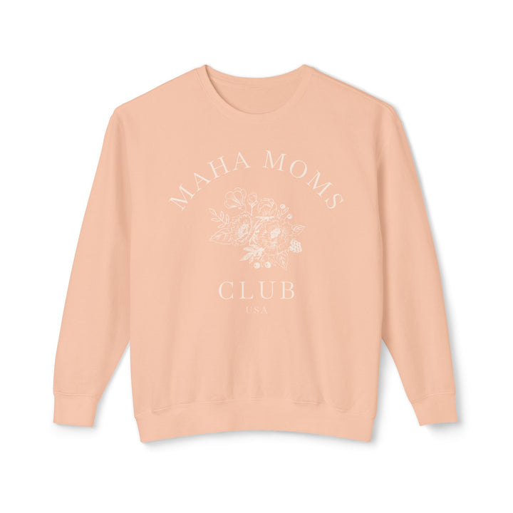 MAHA™ Moms Club Flowers Lightweight Crewneck Sweatshirt