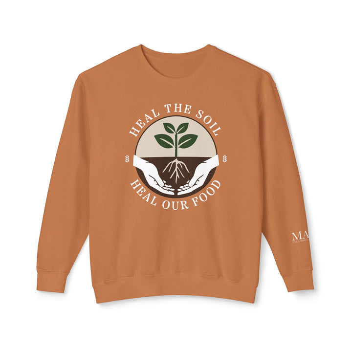 Heal the Soil Unisex Lightweight Crewneck Sweatshirt