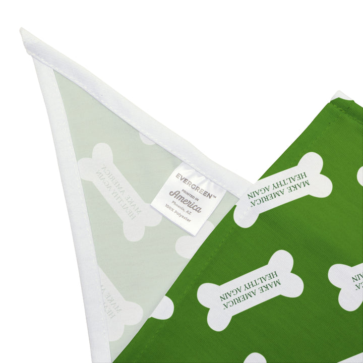 Make America Healthy Again™ Dog Bone Light Green Pet Bandana