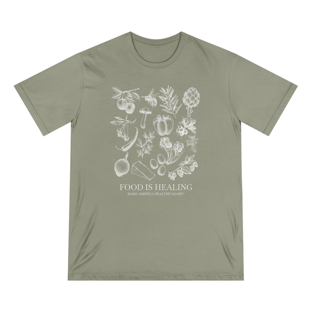 Food Is Healing Unisex 100% Organic Cotton Tee
