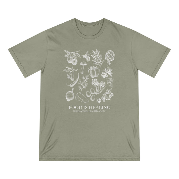 Food Is Healing Unisex 100% Organic Cotton Tee