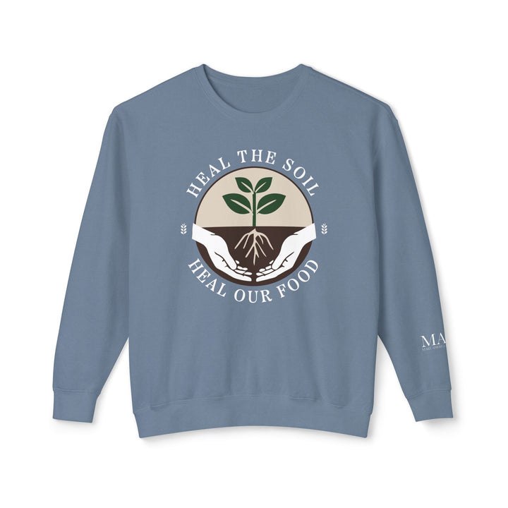 Heal the Soil Unisex Lightweight Crewneck Sweatshirt