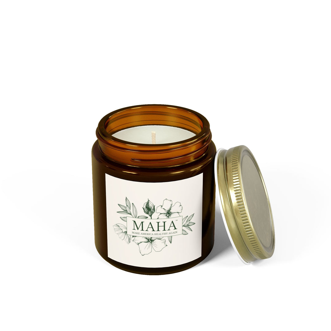 MAHA™ Flowers Scented Coconut Apricot Wax Candles