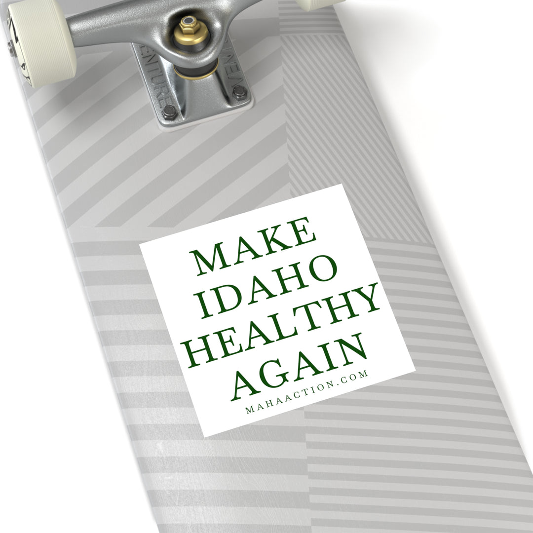 Make Idaho Healthy Again Square Sticker-White