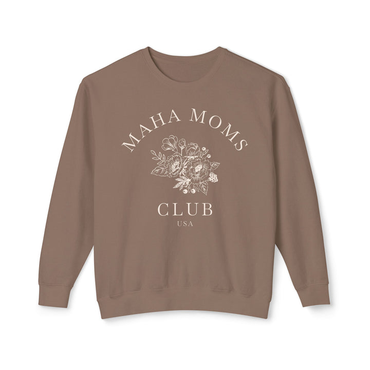 MAHA™ Moms Club Flowers Lightweight Crewneck Sweatshirt