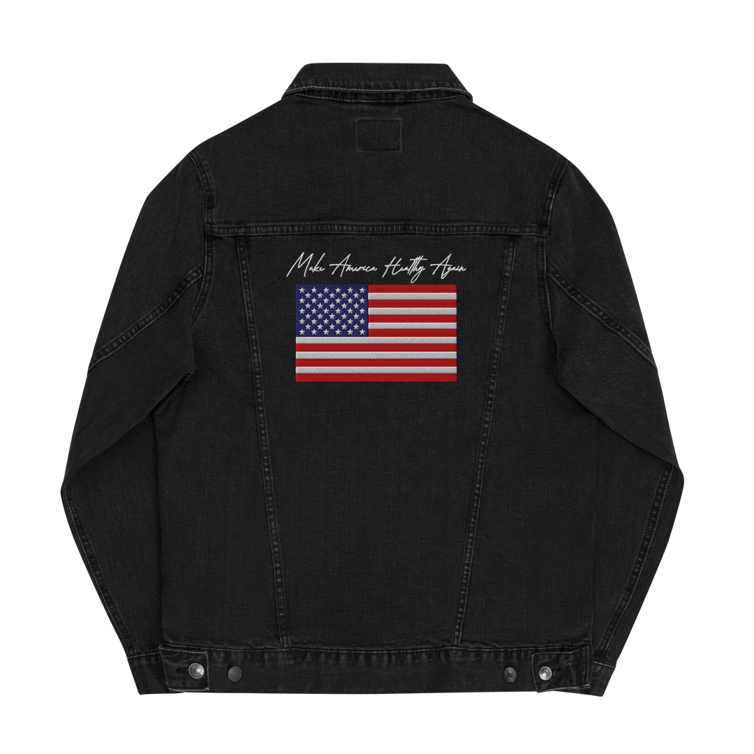 Make America Healthy Again Flag Unisex Denim Jacket